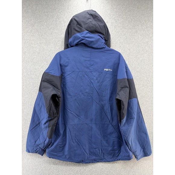 Vintage Polo Sport Ralph Lauren Ski Parka Jacket Mens Large Blue Hooded PS/RL - Picture 4 of 8